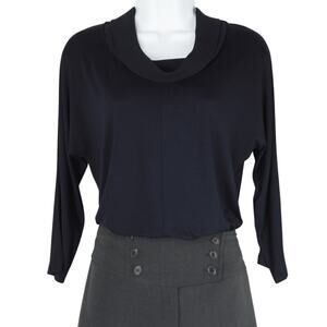 New! Rachel Zoe Women's Chiffon Cowl Neck Hi-low Hem Blouse Dolman Top